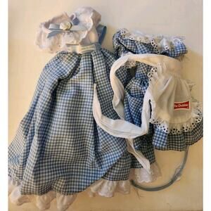 Vintage "Little Debbie" Doll Dresses Blue & White